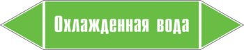 Маркировка трубопровода "охлажденная вода" (пленка, 252х52 мм) - Маркировка трубопроводов - Маркировки трубопроводов "ВОДА" - Магазин охраны труда ohranatruda-shop.ru